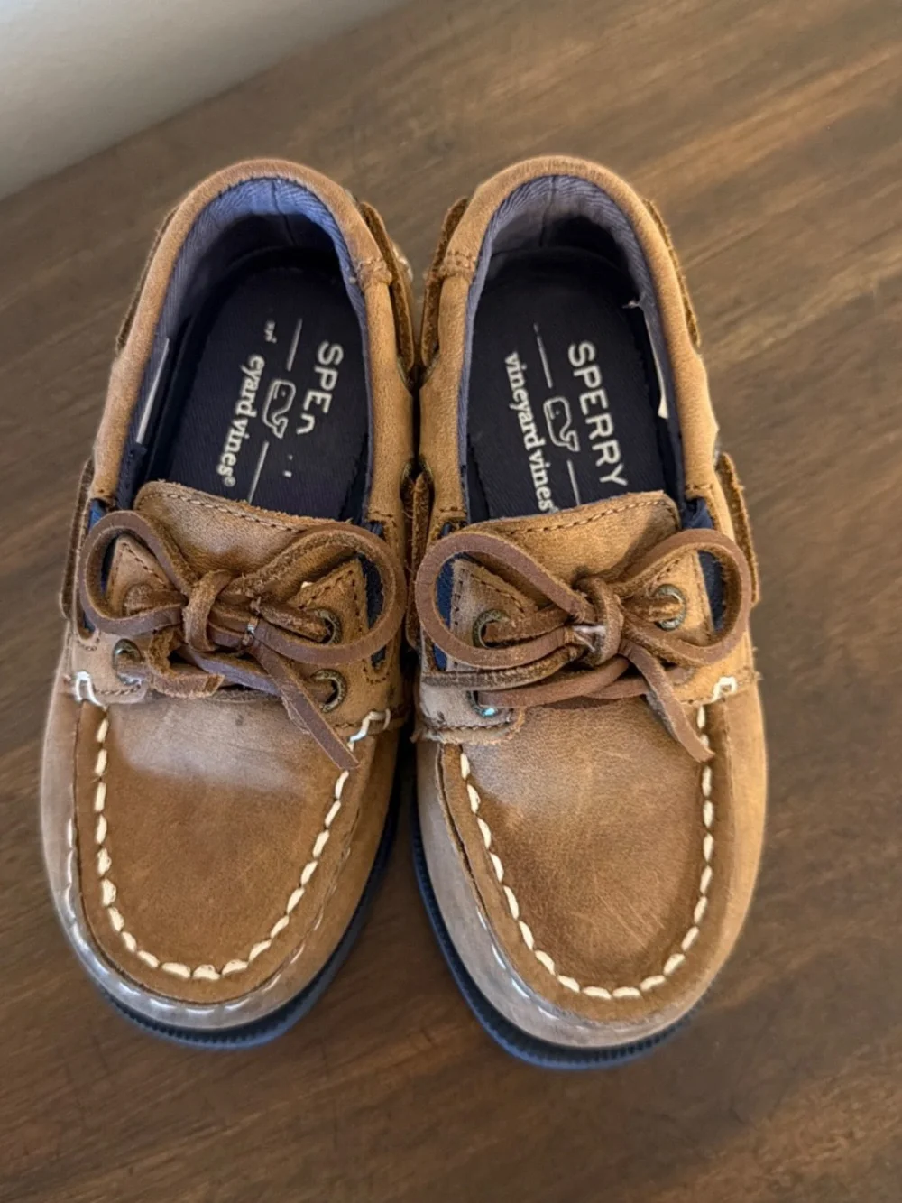 Sperry x Vineyard Vines Toddler Boys Size 8M A/O boat shoes EUC